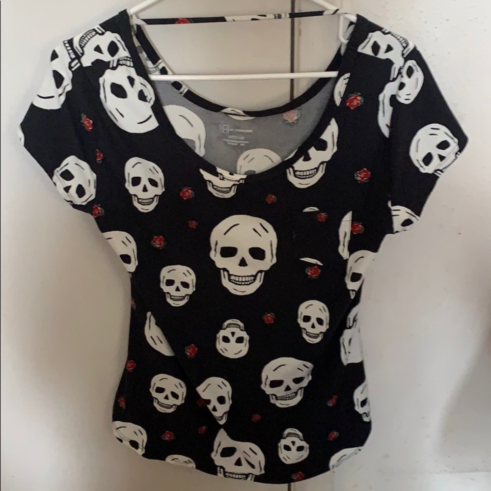 Skull patterned blouse